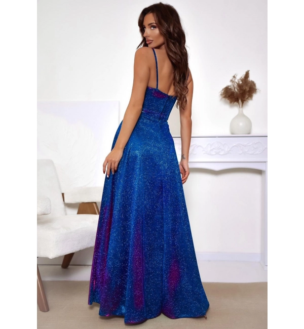 001113. GORSET LUX MULTI TURKUS - AMARANT